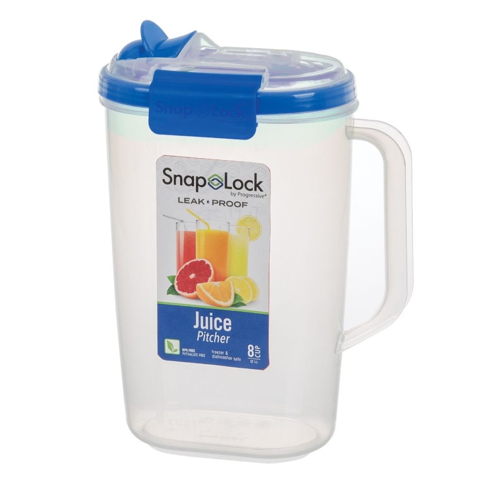 Progressive Blue Snaplock 2 Quart Juice Pitcher