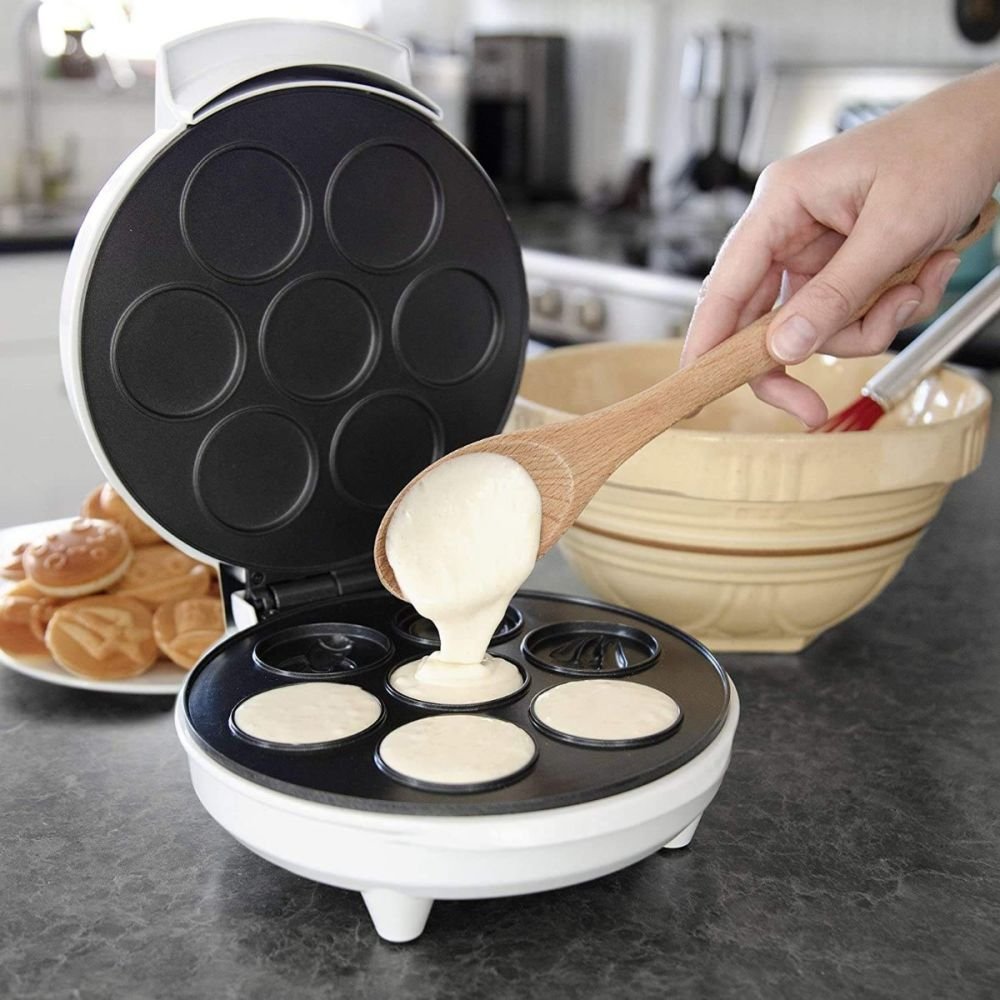 Outer Space Waffle Maker - Make 7 Galactic Waffles or Pancakes in Minutes with Electric Non Stick Waffler Iron - Fun Science Gift Featuring