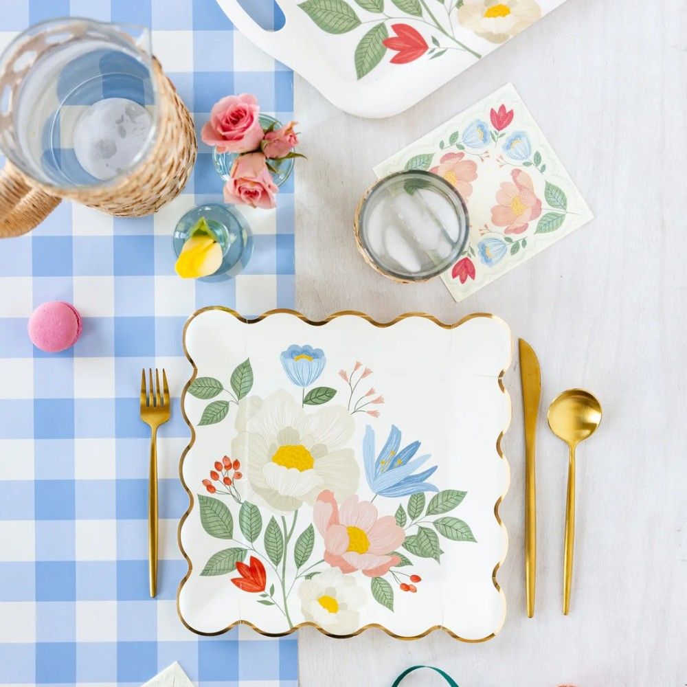 My Mind's Eye Floral Corner Napkins