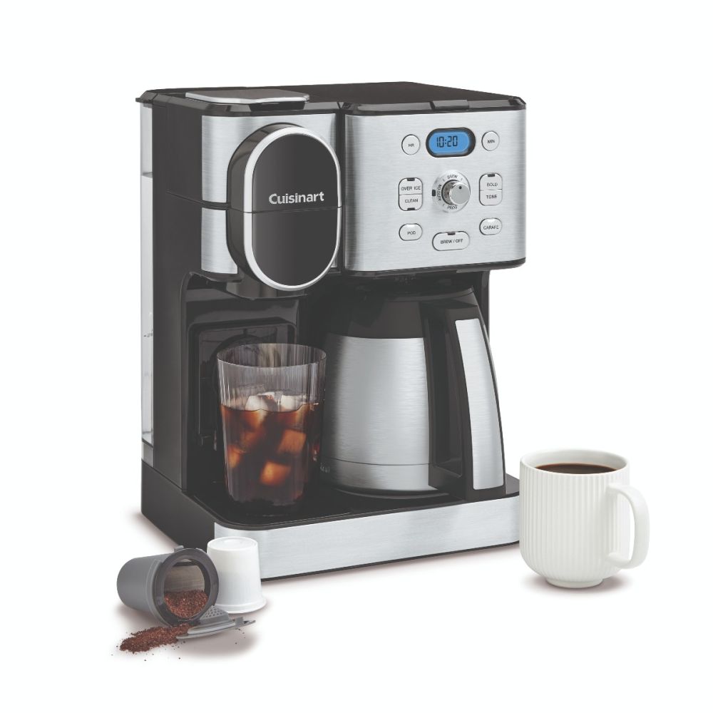10 Cup Single Serve Over Ice Thermal Carafe Coffeemaker Cuisinart Everything Kitchens