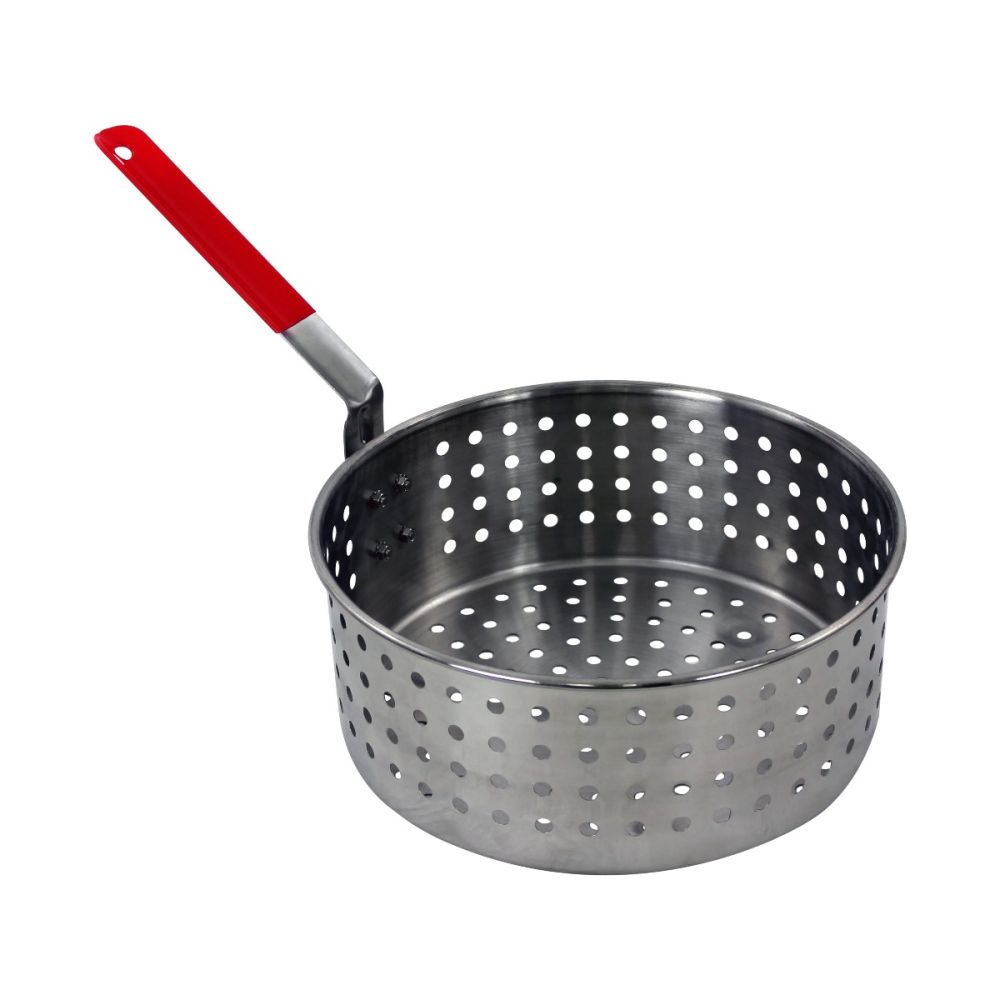 10.5 Qt. Steel Frying Pot With Basket | Chard | Everything
