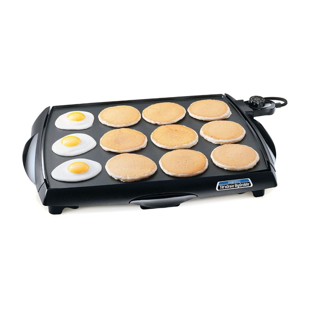 Tilt'nDrain™ BigGriddle® Cool-Touch Electric Griddle | Presto