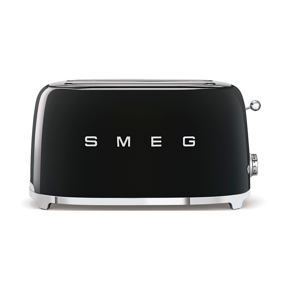 SMEG Black Retro-Style 4 Slice Toaster SMEG
