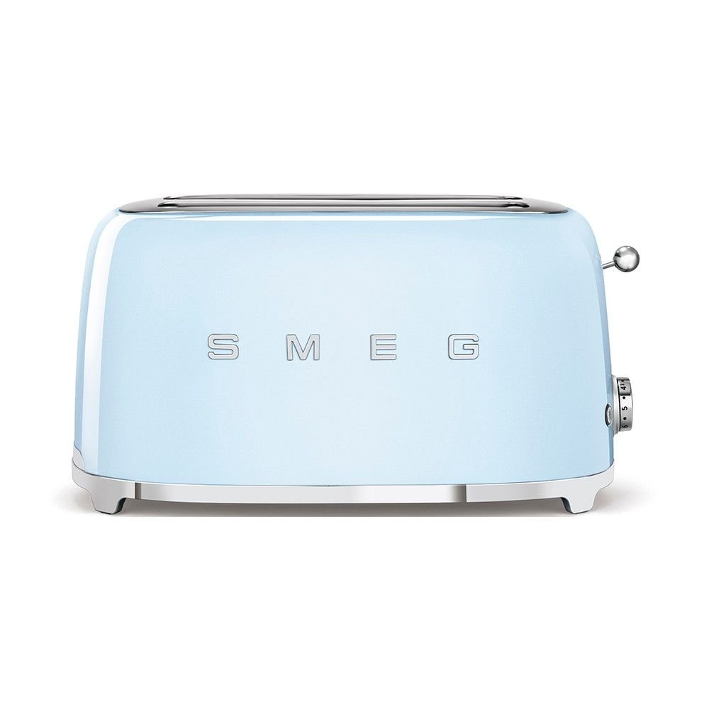 Retro Style 4-Slice Toaster | Blue & Stainless Steel