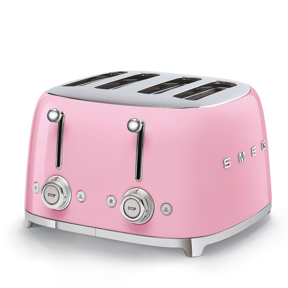 Pink Smeg 4 Slice Toaster 