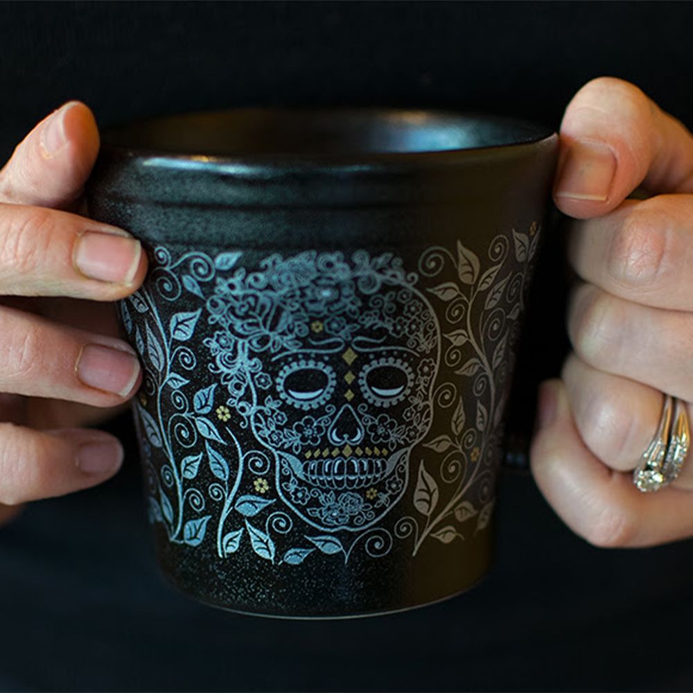 Fiesta 15oz Tapered Mug SKULL AND VINE Everything Kitchens