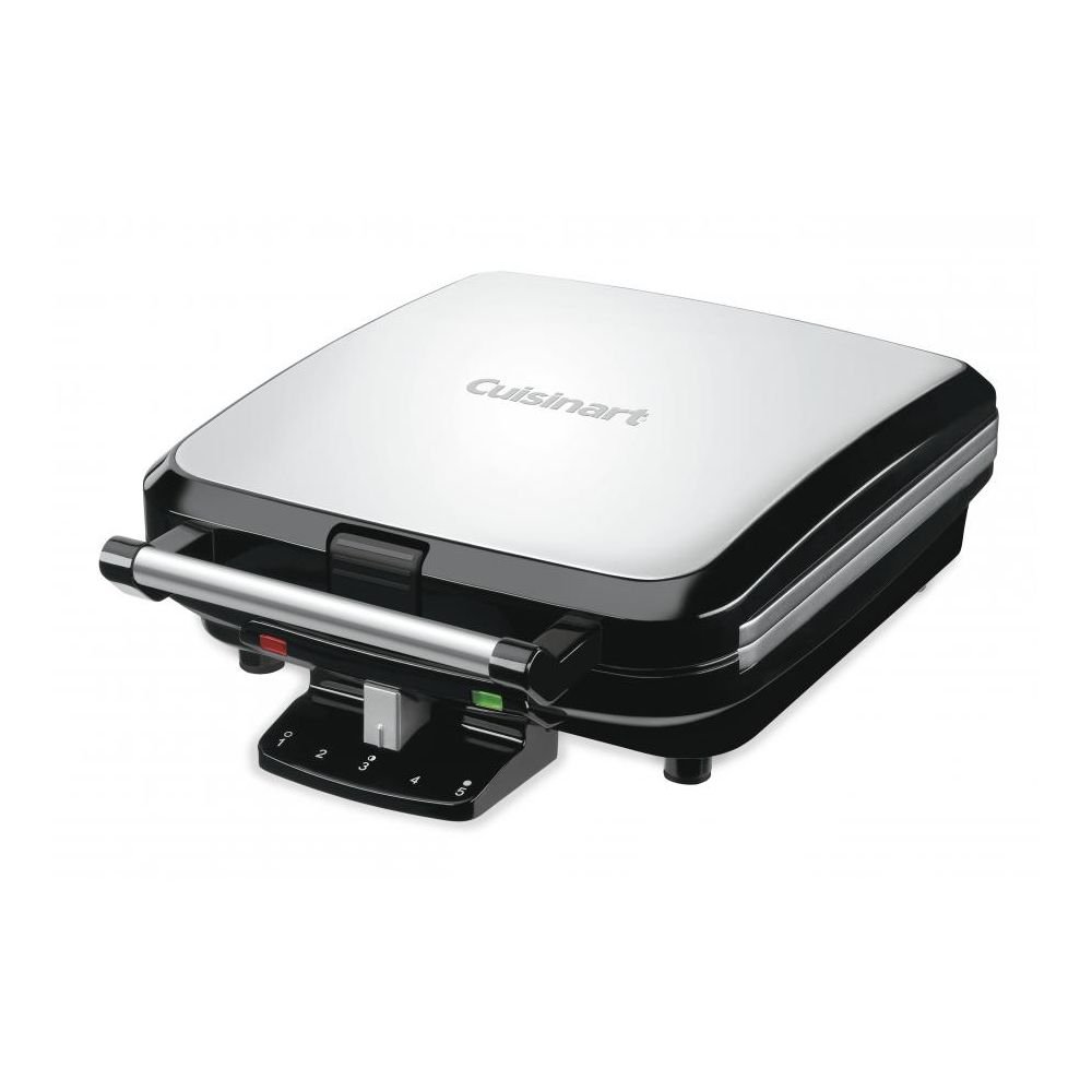 Cuisinart Double Flip Belgian Waffle Maker Black/Stainless with 1