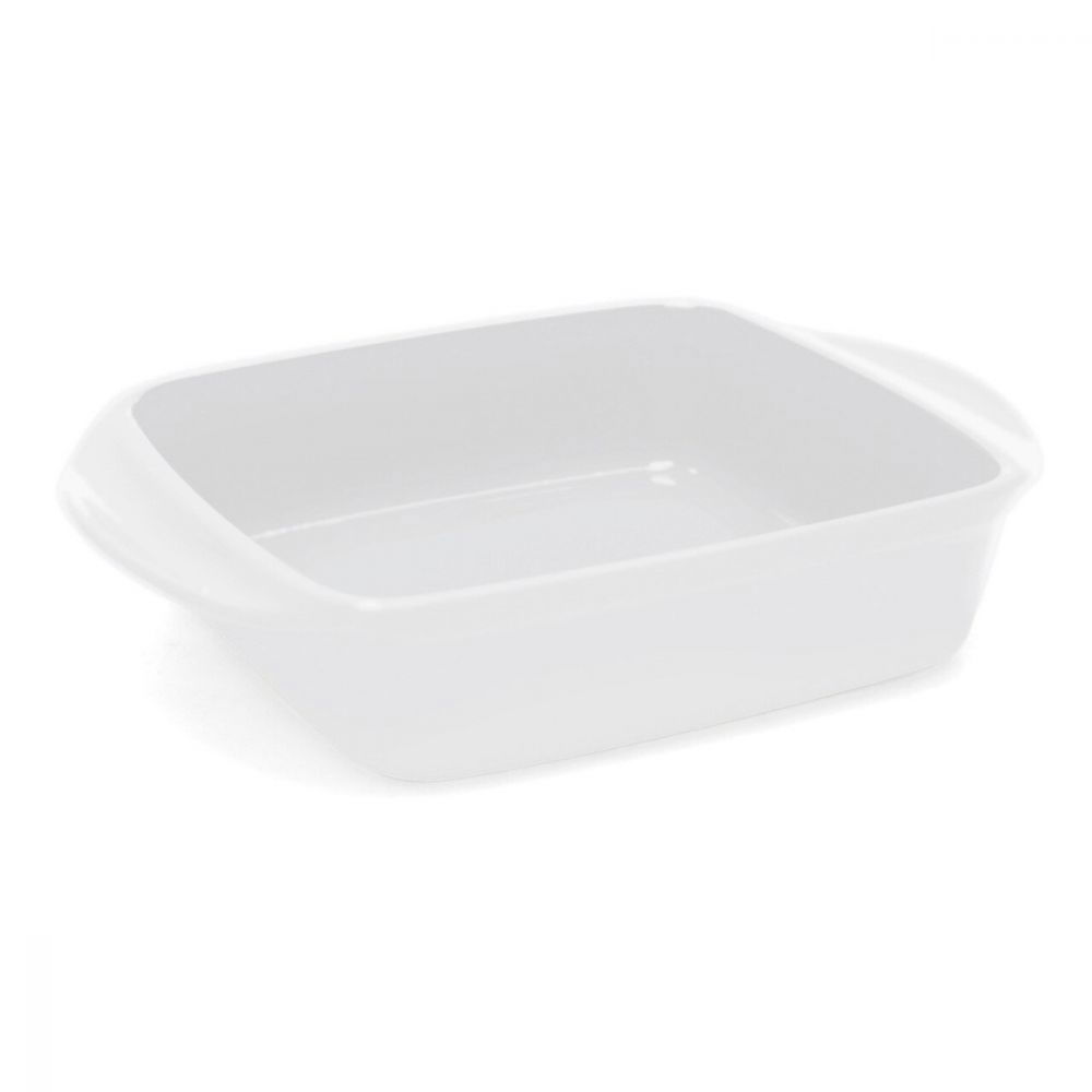 Chantal 2 qt. Steel Square Dish Black