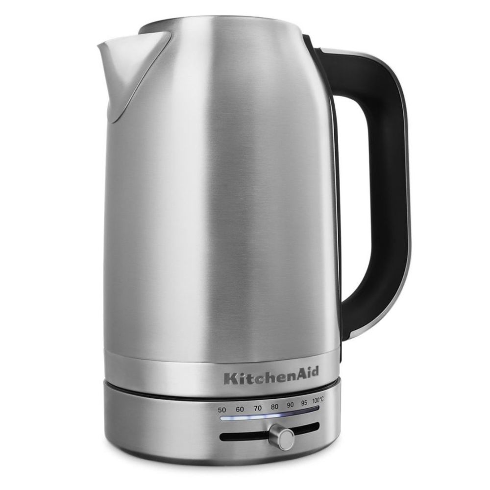 1.7L Electric Kettle Brushed Stainless Steel KitchenAid Everything Kitchens