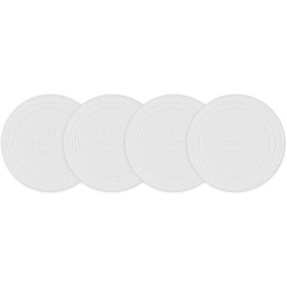 Silicone Coasters (Set of 4) (White) | Le Creuset | Everything