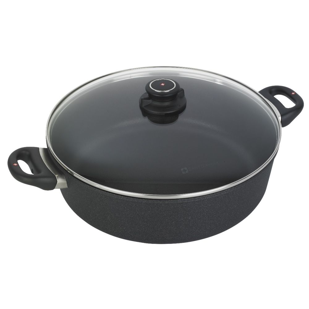 Swiss Diamond XD 4.3 qt Nonstick Saute Pan with Glass Lid