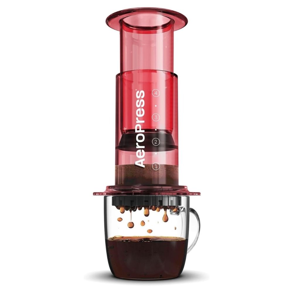 AeroPress Clear Colors Coffee Press | Red - Thumbnail 2