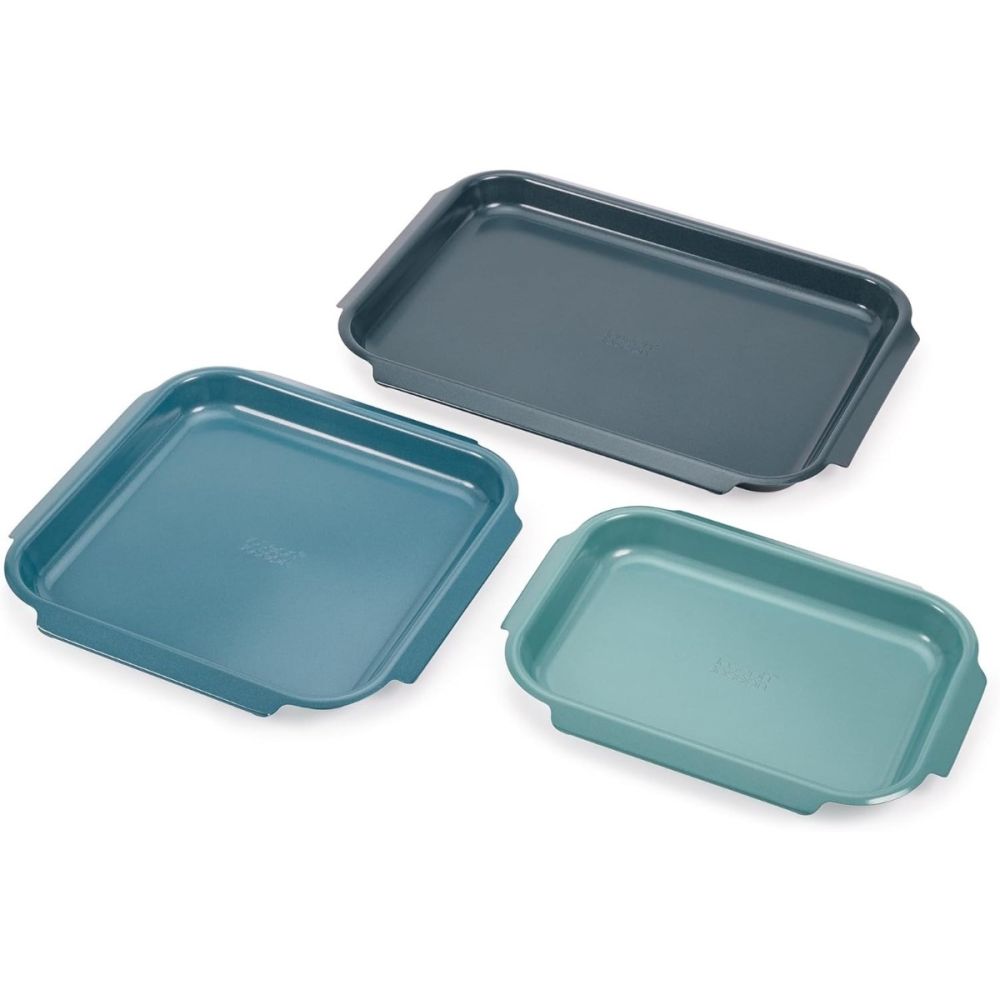 Nest™ Bake Non-Stick 3-Piece Baking Pan Set (Blue) | Joseph Joseph