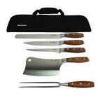image shows Messermeister Avanta Forge Pro BBQ Knife Set | 6-Piece against a blank, white background Image