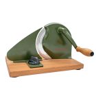   image shows Zassenhaus Classic Bread Slicer | Green against a blank, white background green bread slicer 06302026 Image