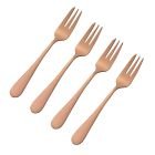 Viners Select 4-Piece Pastry Fork Set | Copper