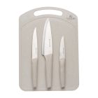 Viners Organic Knife Set + Board | 3-Piece