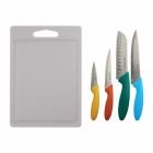 Viners Vivid Knife Set with Chopping Board | 4-Piece