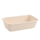  image shows Trudeau Resistall 9" x 5" Loaf Pan | Beige against a blank, white background Image