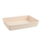  image shows Trudeau Resistall 9" x 13" Rectangular Pan | Beige against a blank, white background Image