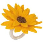  image shows Now Designs by Danica Felt Napkin Ring | Sunflower Splendor against a blank, white background Image