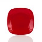 Square Luncheon Plate (9 1/4") from Homer Laughlin Fiesta Dinnerware: Scarlet Red, 920326