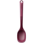 image shows Trudeau Clever by Nature 13" Spoon | Burgundy  against a blank, white background Image
