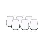 Luigi Bormioli Atelier 14 oz Stemless Riesling Glass  - Set of 6 