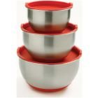 Norpro Mixing Bowl Set with Lids: 3 Pieces, Model 10466