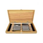 Wusthof 10-Piece Stainless Steel Steak Knife & Carving Set | Olivewood