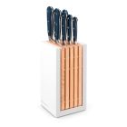 W&Uuml;STHOF Classic Color 8-Piece Knife Block Set | Wild Blueberry Image