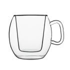 Luigi Bormioli Thermic Cafe Cup: Set of 2 Hot and Iced Coffee Cups from Luigi Bormioli Glassware (10973/01)