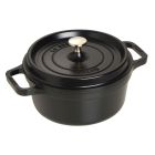 STAUB LA COCOTTE 22cm ブラック Staub Round Cocotte Black Matte 2.75QT
