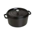 Staub 7Qt. Round Cocotte/Dutch Oven | Black Matte