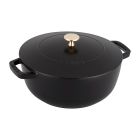 Black Matte Essentials French Oven in 4qt - by Staub (11732423) Image