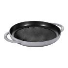 Staub 10” Cast Iron Pure Grill Pan – Graphite Grey