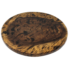 image shows Lipper International Acacia 14" Finish Lazy Susan | Burl against a blank, white background Image