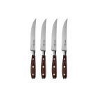 image shows Messermeister Avanta Pakkawood Steak Knife Set | 4-Piece against a blank, white background Image