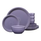 Fiesta&reg; 12-Piece Bistro Coupe Dinnerware Set (Service for 4) | Lavender against a white background Image
