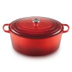 Le Creuset 15.5 Qt. Oval Signature Dutch Oven with Stainless Steel Knob | Cerise/Cherry Red