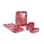 image shows Crow Canyon 5-Piece Kid's First Bake Set | Red  against a blank, white background Image