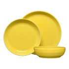 image shows Fiesta&reg; 3-Piece Coupe Place Setting | Sunflower against a blank, white background Image