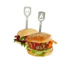 Gefu BBQ Skewer Markers Set of 2 | Skull & Fire