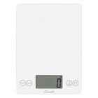 Escali ARTI Glass Digital Kitchen Scale | Frost White