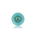 Fiesta® Coaster/Mug Cover | Peace & Love (Turquoise, Peace Sign)