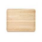 KitchenAid Classic Rubberwood Cutting Board with Perimeter Trench,  Reversible Chopping Board, 8-inch x 10-Inch, Natural