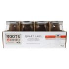 Roots & Harvest Quart Wide Mouth Canning Jars - Pack of 12 