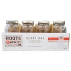 Roots & Harvest Pint Regular Mouth Canning Jars - Pack of 12 
