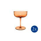 Villeroy & Boch 3.25oz Apricot Champagne Glasses - Like (Set of 2)