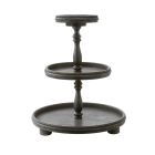 Tripar International 3-Tier Wooden Display Stand | Black